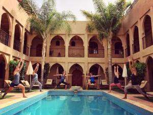 Riad Janoub内部或周边的泳池