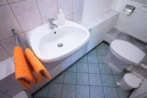 Kúpeľňa v ubytovaní Emi Vendégház