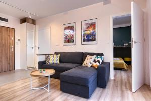 Część wypoczynkowa w obiekcie City Centre Modern Apartment Poznań Free Parking