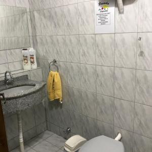 Baðherbergi á Los Lapachos