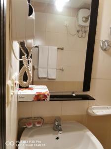 Koupelna v ubytování Diyaralmashaer Al-Hadiyah Hotel