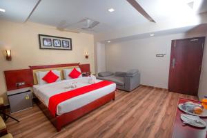 Postel nebo postele na pokoji v ubytování Hotel President