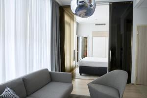 Rúm í herbergi á Tallink Spa & Conference Hotel