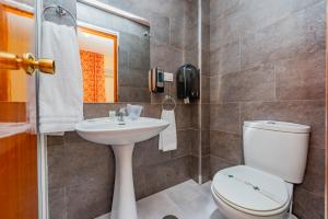Koupelna v ubytování Hotel Manzanito