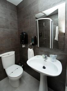 Koupelna v ubytování Hotel Manzanito