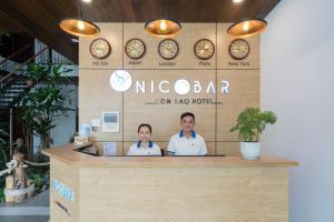 Lobby o reception area sa Nicobar Con Dao Hotel