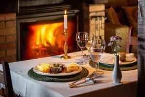 Comida in lodge ou em algum lugar perto