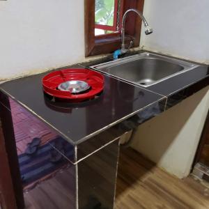 Dapur atau dapur kecil di Yi family Homestay