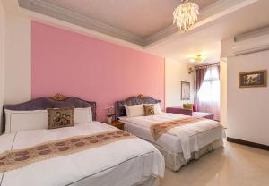 Giường trong phòng chung tại GuiZhuLin B&B