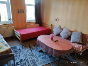 En eller flere senge i et værelse på Monteurzimmer Talstrasse 2