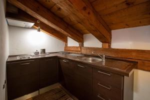 Eldhús eða eldhúskrókur á Chalet Svizzero