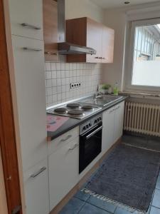 Кухня или мини-кухня в Apartment Ground Floor Laatzen
