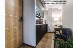 Kuchnia lub aneks kuchenny w obiekcie Apartamenty na Starówce / Old Town apartments