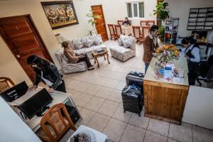 Posezení v ubytování Hostal El Peregrino