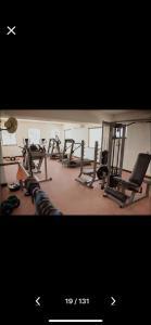 The fitness centre and/or fitness facilities at Flat Summer House Genipabu