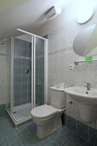 Koupelna v ubytování Vila U Varhanáře