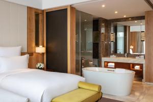 Katil atau katil-katil dalam bilik di Pullman Changbaishan Resort