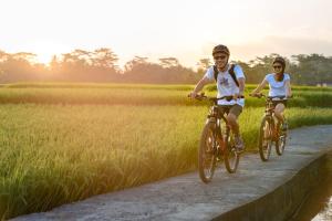 Jízda na kole v ubytování Cenik Villa Ubud nebo okolí