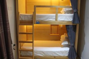 
A bunk bed or bunk beds in a room at The Phoenix Hostel Shanghai-LaoShan
