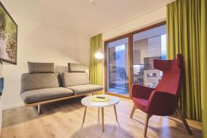Ein Sitzbereich in der Unterkunft Sonnenresort Ettershaus