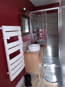Kylpyhuone majoituspaikassa LA FRACELINE