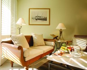 Гостиная зона в The Residence Mauritius