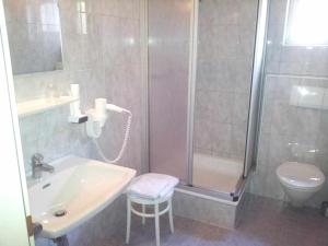 Koupelna v ubytování Hotel Goethehof