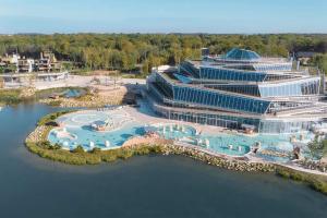 an aerial view of a resort with a pool at Victoria Family House Disneyland Paris in Serris