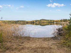 Blick auf einen See mit Bäumen im Hintergrund in der Unterkunft Holiday Home Orava-apaja by Interhome in Pitkälahti