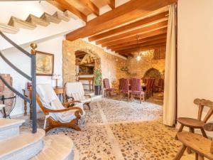 A seating area at Villa Santa Llucia by Interhome