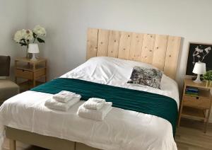 Säng eller sängar i ett rum på Domaine du Haut-Koenigsbourg