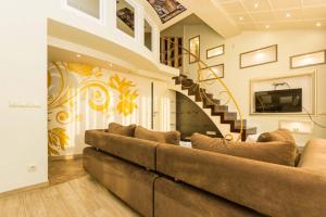 Un lugar para sentarse en Wonderful penthouse in centr of Chisinau