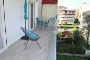 A balcony or terrace at M Apartments, Kallikratia