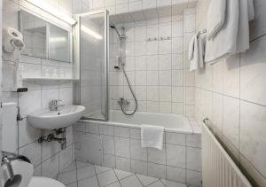 Koupelna v ubytování Hotel Goethehof