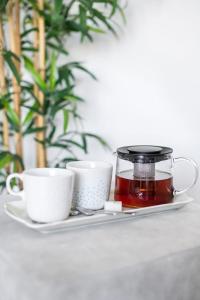 Coffee and tea making facilities at Matthias Home Midtown Budapest