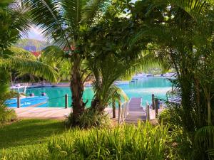 a view of a marina with boats in the water at Eden Island Apartment - P14A3 in Eden Island