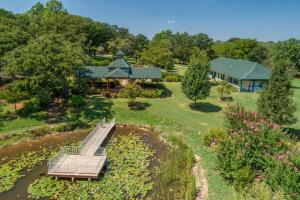 A bird's-eye view of The Whispering Pines Inn