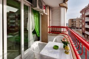 A balcony or terrace at Apartment Studio Playa del Cura
