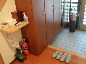 旅籠屋ゆいまーるにあるキッチンまたは簡易キッチン