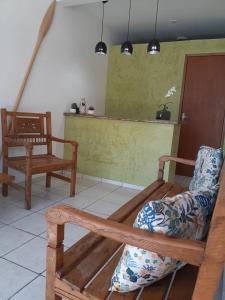 Posezení v ubytování Pousada Mar e Moto