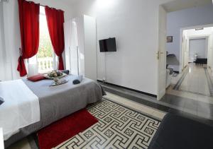 Giường trong phòng chung tại Casa Dania