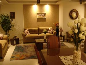 Posezení v ubytování Luxury Furnished Apartment