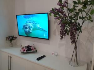 A television and/or entertainment centre at Plaza San Marcos CASCO HISTORICO