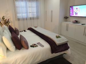 A bed or beds in a room at Plaza San Marcos CASCO HISTORICO