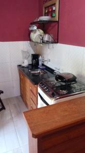 Virtuvė arba virtuvėlė apgyvendinimo įstaigoje Chales do Antonio