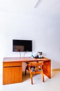 TV a/nebo společenská místnost v ubytování Miranda Beach Resort Baga