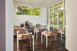 ห้องอาหารหรือที่รับประทานอาหารของ Casa Svizzera Agriturismo