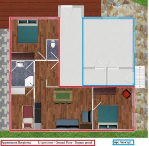 Půdorys ubytování Villa Zeppelin - App Bergkristall
