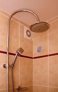 a shower with a shower head in a bathroom at Chambres d'Hôtes Domaine Le Fragnaud in Saint-Porchaire