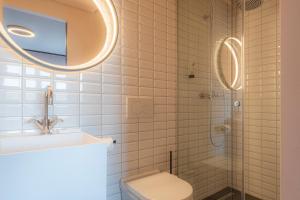 Baðherbergi á BLOOM Boutique Hotel & Lounge Basel